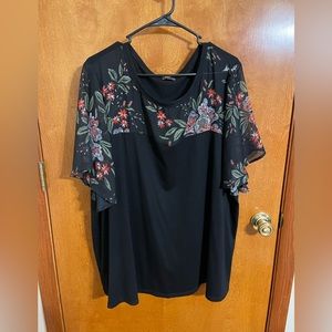 Bloomchic flutter sleeve top